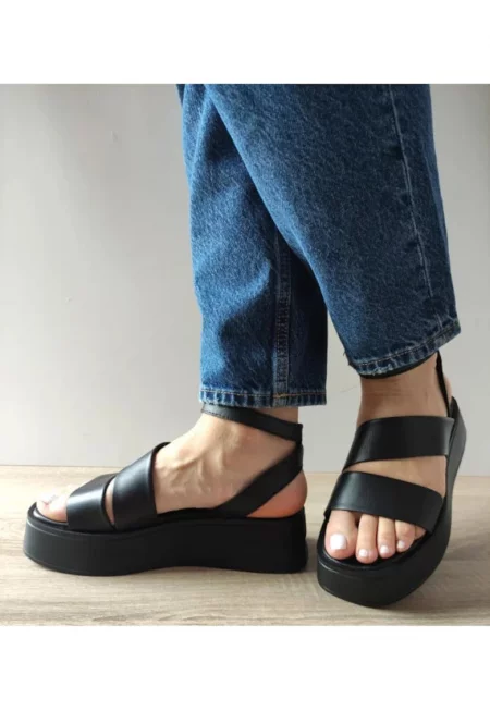 Ежедневни дамски сандали  054 M-48 Черни - Черно