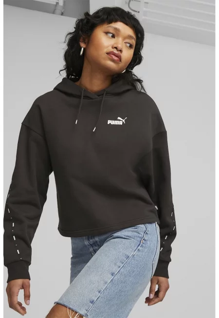 Худи Essentials Tape с лого - Черен