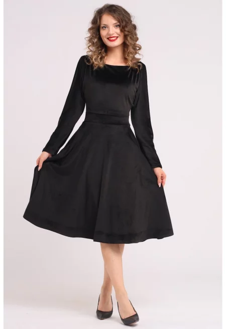 Кафифена рокля с джобове