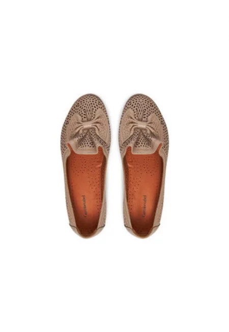 Комфортни балерини - 830036-09 - Естествена кожа - Кафяви - Кафяв