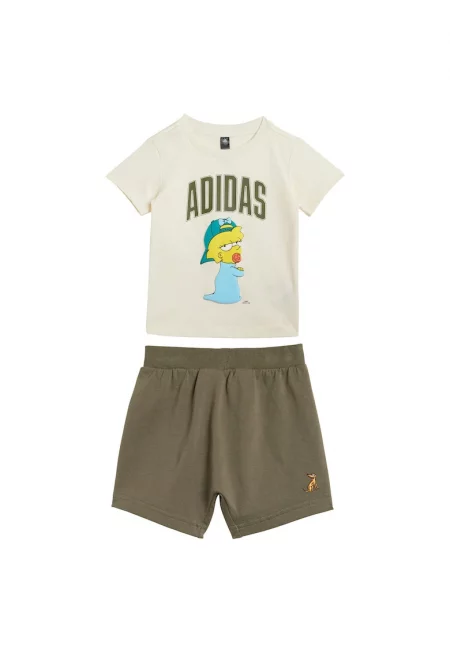 Комплект тениска и къси панталони с принт