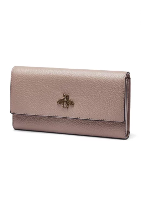 Кожен портфейл Denise с тройно прегъване--- - Камел