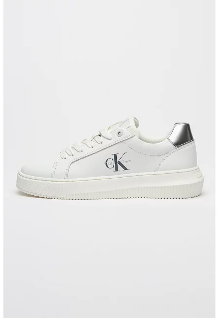 Кожени маратонки с лого