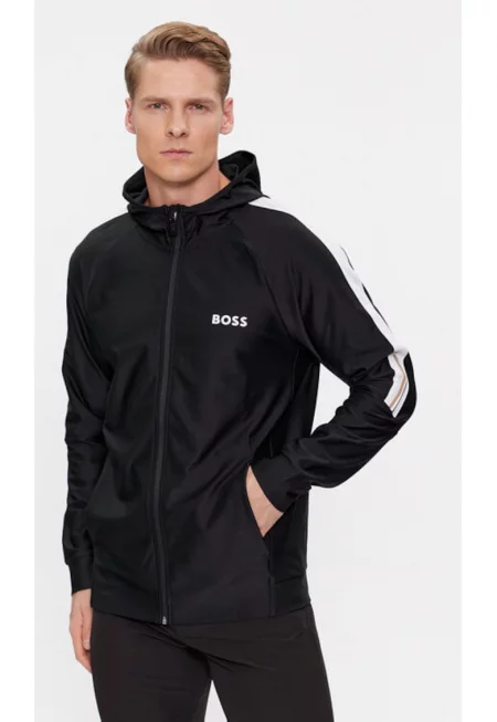 Мъжка блуза -  303640378 - Рециклиран полиестер - Черна