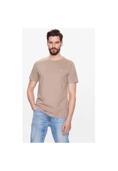 Мъжка тениска -  301933182 - Памук - Кафяв