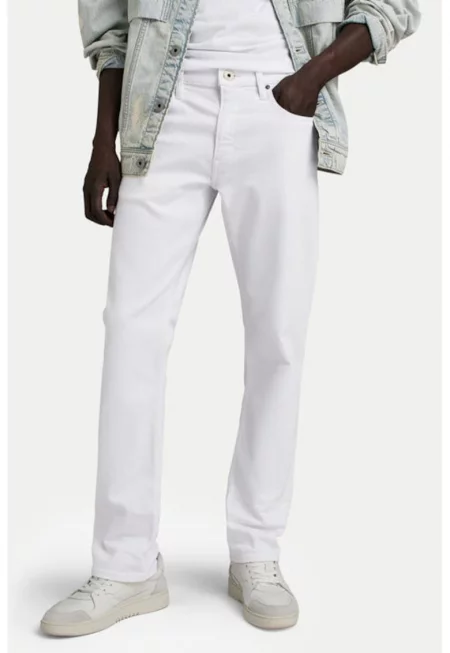 Мъжки дънки - G Star Raw - 303804909 - Памук - Бели - Бял