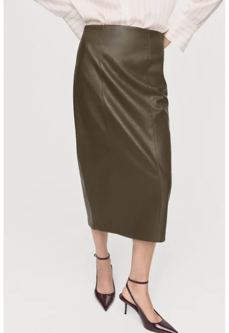 Миди пола от еко кожа