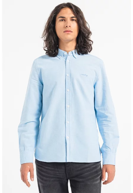 Памучна риза Caspar Oxford Core