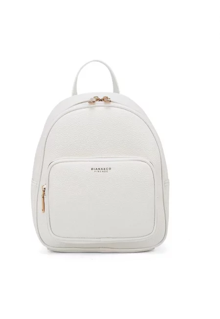 Раница от еко кожа - Бял