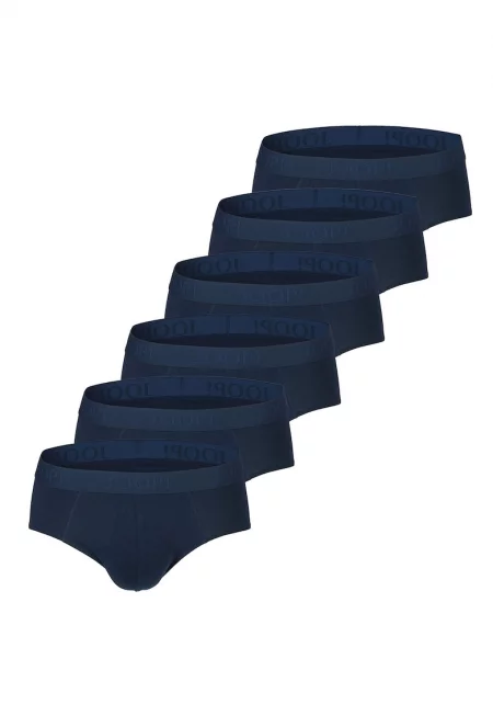 Слипове с памук - 6 чифта - Син