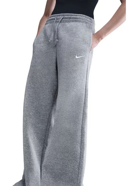 Спортен панталон Phoenix с висока талия - Светло сив