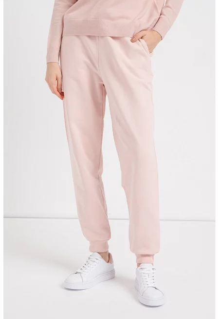 Спортен панталон с връзка - Бледо розово