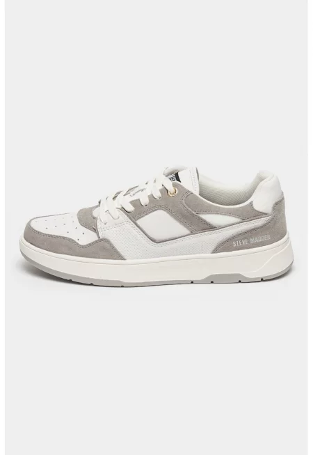 Спортни обувки Traylon с велур - Бял/Tъмносив