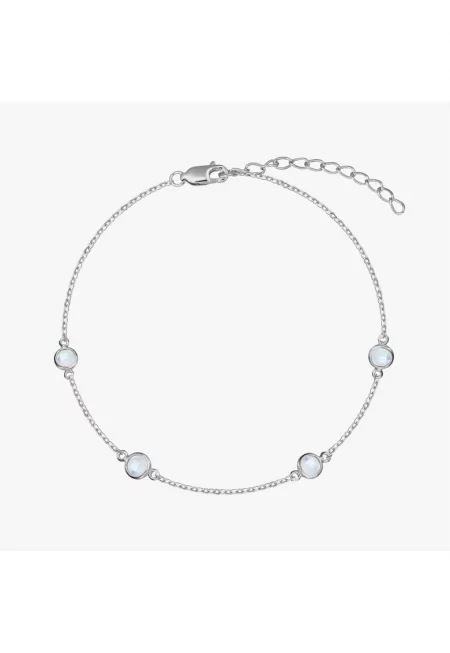 Сребърна гривна Birthstonedwqf