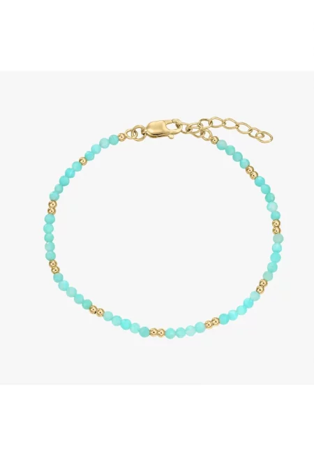 Сребърна гривна Golden SummerScape - Амазонит