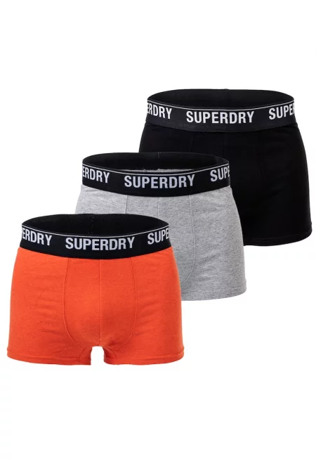 SUPERDRY - Боксерки с лого - 3 чифта