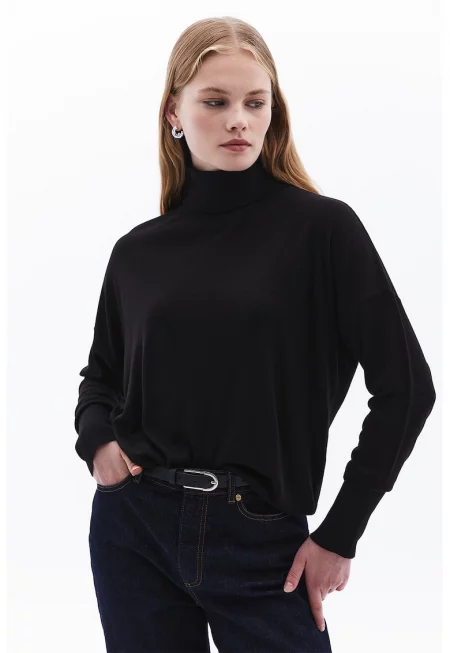 Свободно поло с паднали ръкави