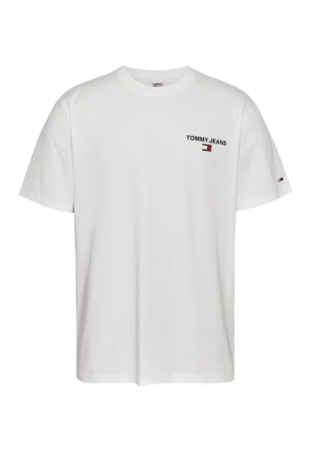 Tениска с лого на гърба - Бял