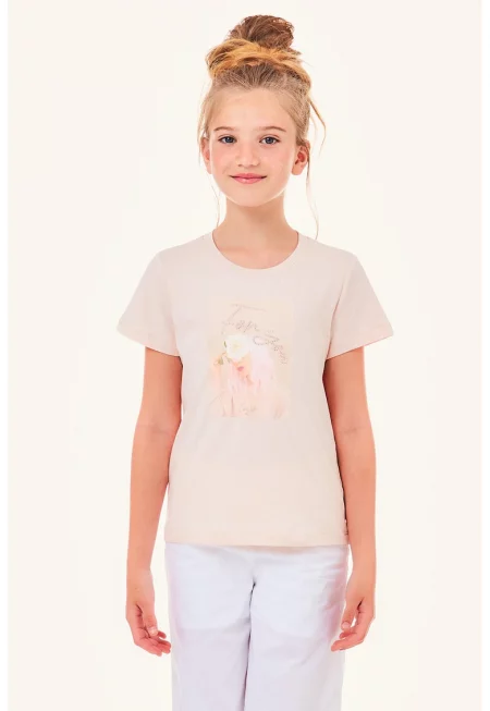 Тениска с овално деколте