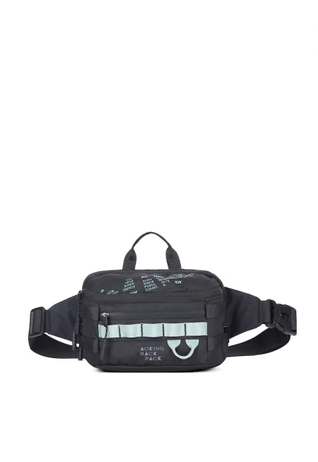 Унисекс чанта за кръста с дръжка - Черен