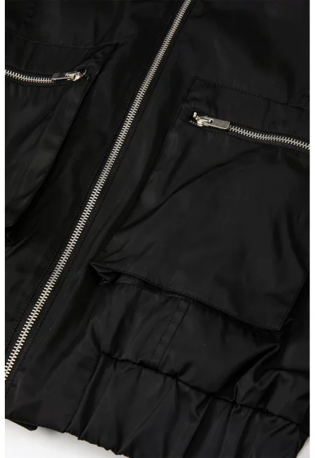 Яке бомбър с пришити джобове