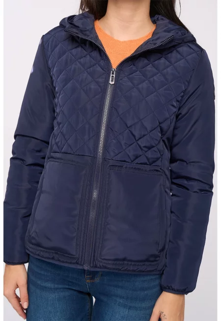 Яке с качулка и скосени джобове