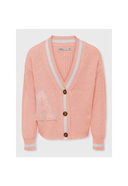 Жилетка за момичета - САМО за деца - 300588819 - акрил - Розово