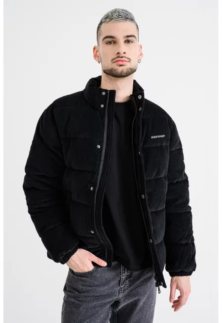 Зимно джинсово яке - Черен