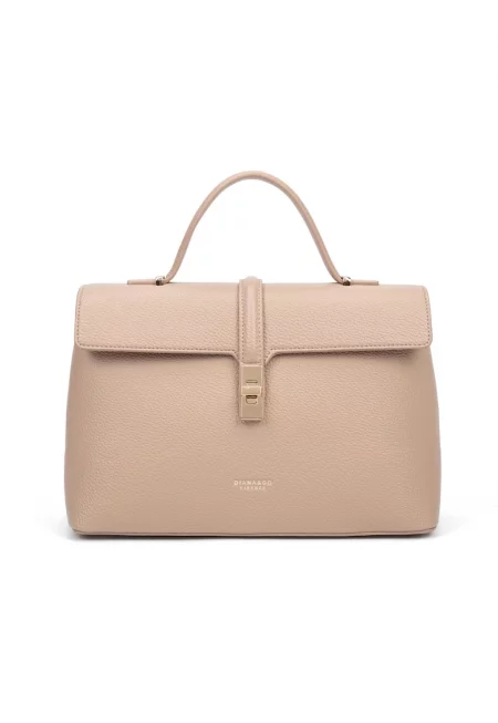 Чанта от еко кожа с капаче - Κафе кафяво