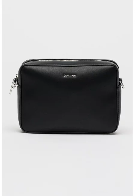 Чанта през рамо с лого - Черен