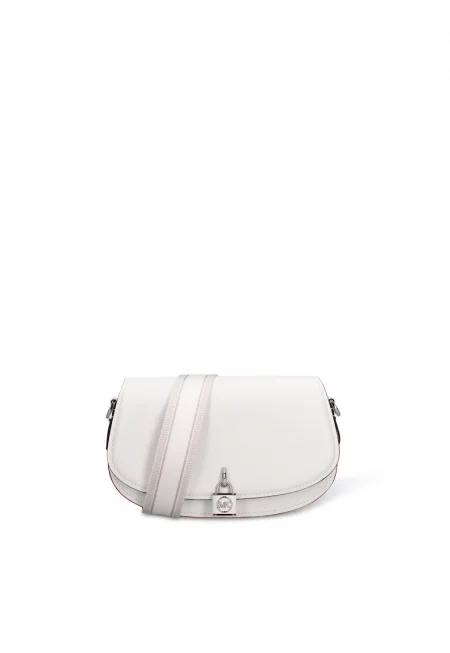 Чанта през рамо Valoria Plus от кожа - Бял