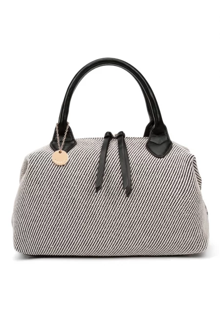 Чанта със сплетен дизайн - Черен