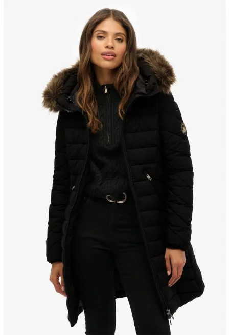 Дълго зимно яке Fuji с качулка