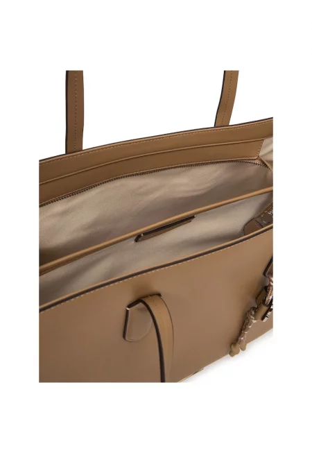 Дамска чанта  Mushroom Brown - 2DH - от екологична кожа