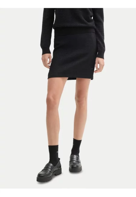 Дамска пола -  304547102 - Полиестер - Черен - Черен