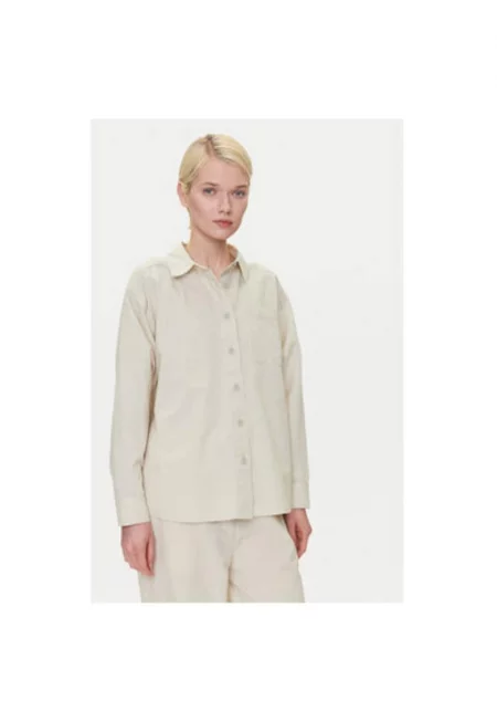 Дамска риза  1016575 - Памук/Лен - 38 EU - Бежов