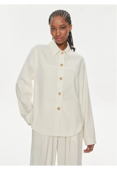 Дамска риза -  303647476 - Рециклиран полиестер/Полиестер - Бежов - Бежов