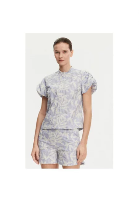 Дамска риза -  304892820 - Органичен памук - Син