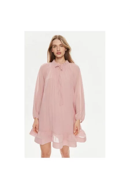 Дамска рокля -  304193699 - Полиестер - Розов - Розово