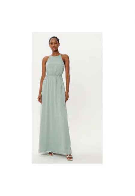 Дамска рокля -  304903106 - Рециклиран полиестер - Зелен - Зелен