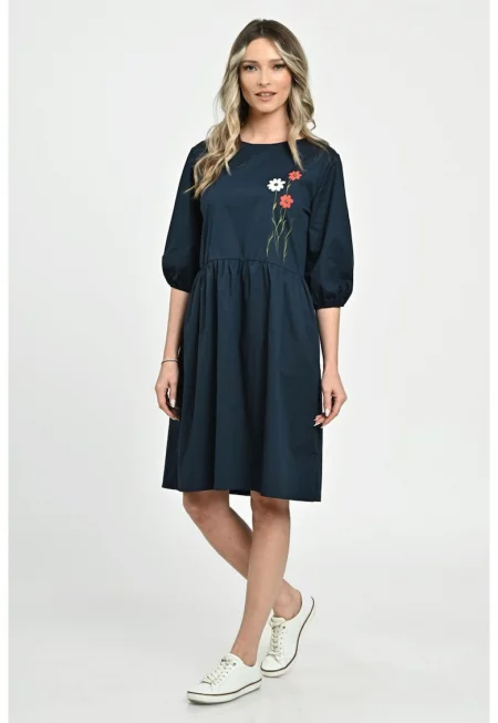 Дамска рокля M V264 - тъмносиня
