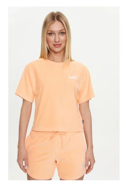 Дамска тениска -  325039 - Оранжева - Памук -