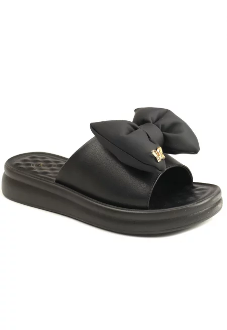 Дамски чехли 28 30 - Черен