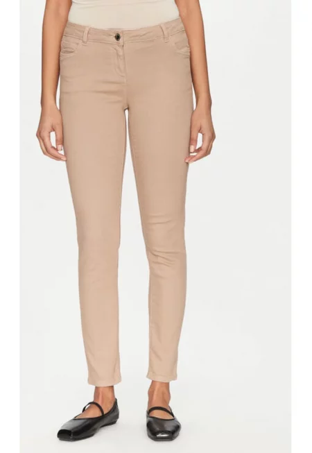 Дамски дънки -  208530972 - Памук/Полиестер - Кафяв - Кафяв