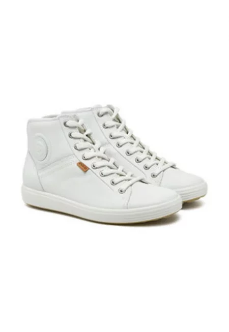 Дамски кецове -  естествена кожа - бял