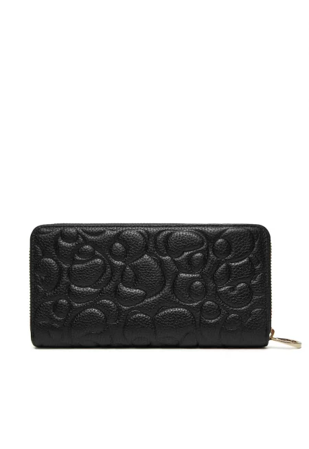 Дамски портфейл -  естествена кожа - черен - One Size INTL