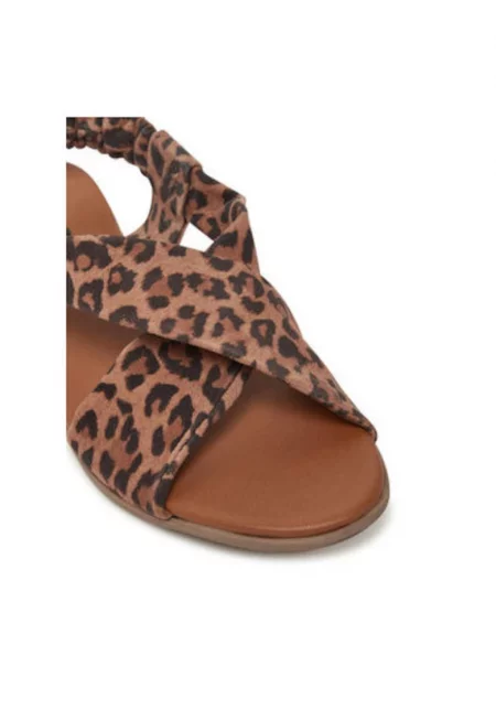 Дамски сандали - 17149555 - Парчета - Естествена кожа - Черен