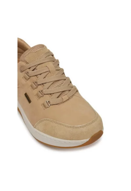 Дамски спортни обувки - 96250 -  Естествена кожа - Бежов