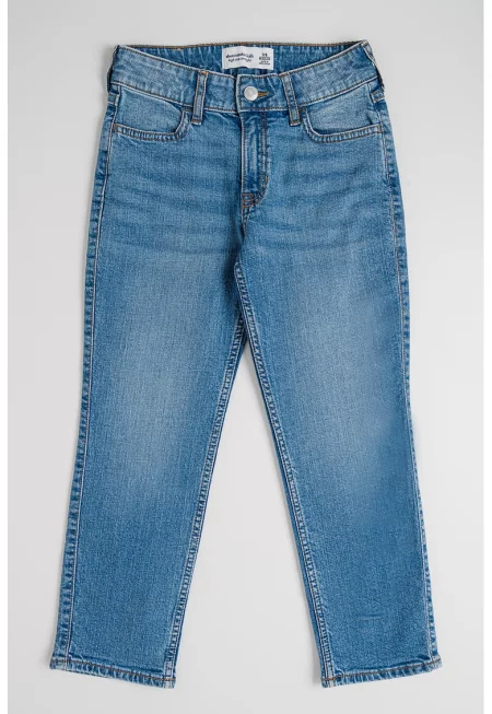 Дънки със стандартна кройка - Син меланж