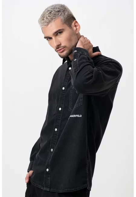 Дънкова риза с лого